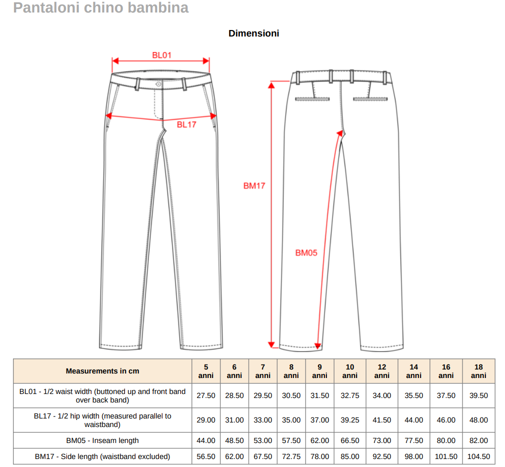COD. 25 - Pantalone Elegante Bambina