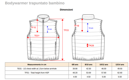 COD. 19 - Gilet Imbottito Bambino