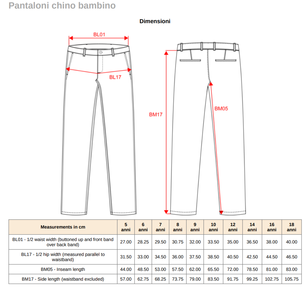 COD. 24 - Pantalone Elegante Bambino